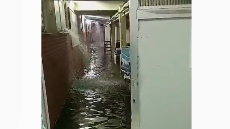 Alagamento em hospital