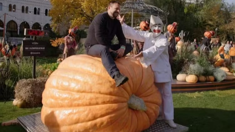 Evento na Dinamarca premia abóbora gigante recordista de 1.115 quilos