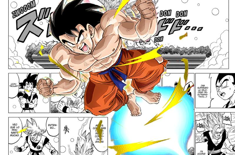 Kame hame ha con los pies Goku