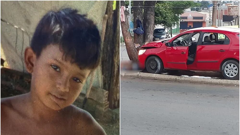Pai dele foi preso por agredir motorista