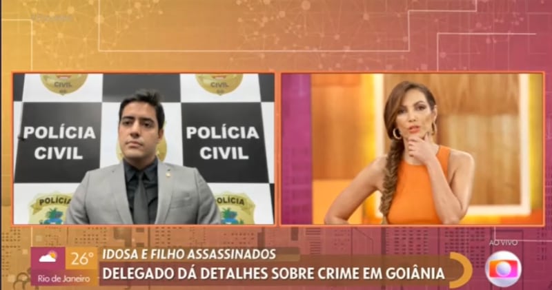 Patrícia Poeta conversa com delegado no "Encontro"