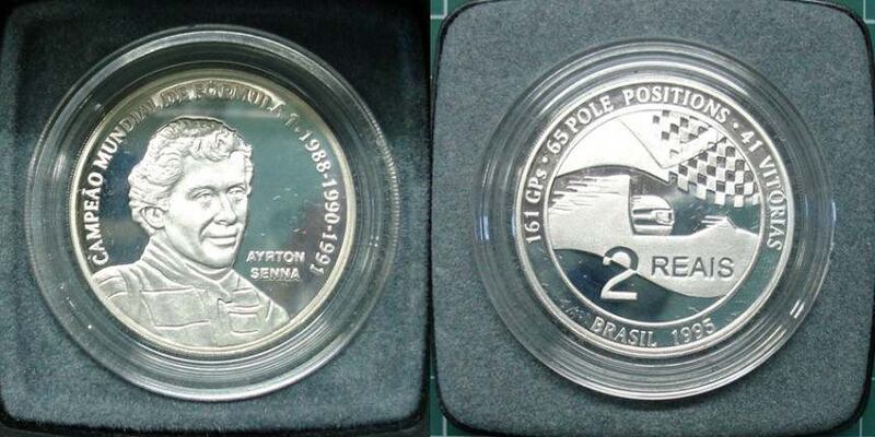 Moeda de 2 reais Ayrton Senna