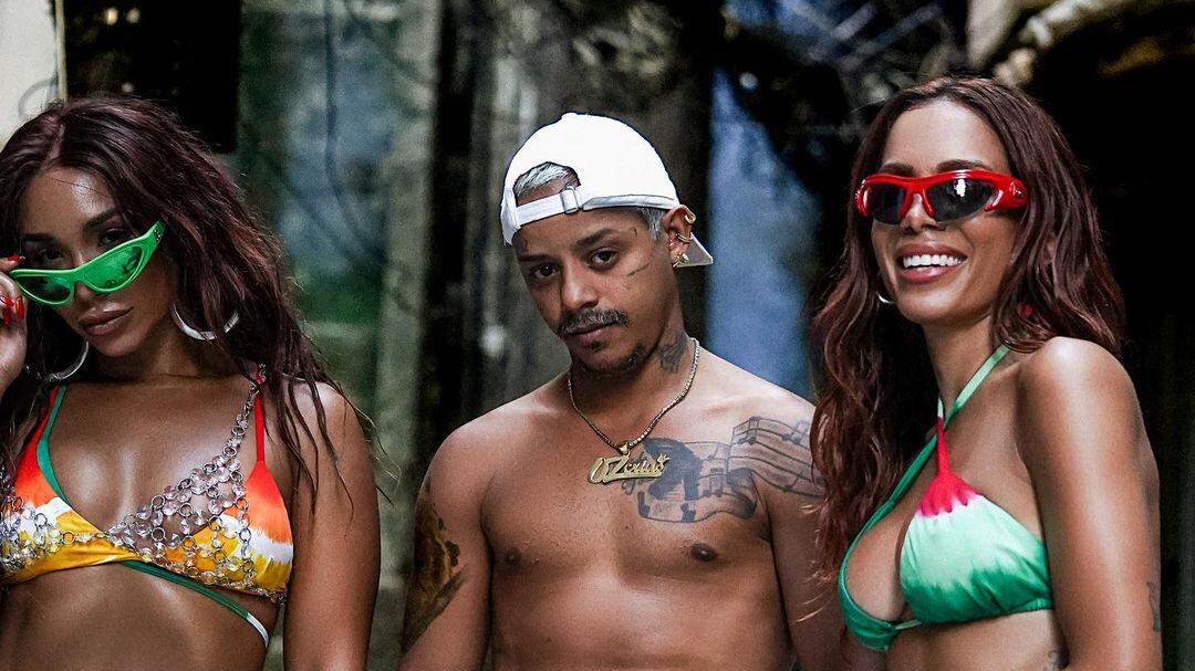 Anitta, Aline Maia e Pablinho Fantástico lançaram coreografia de 'Joga pra Lua'.
