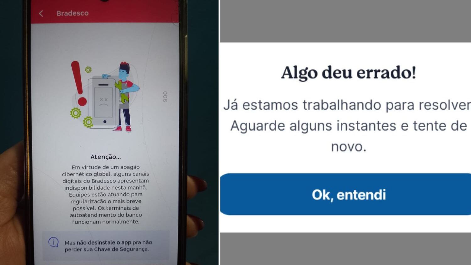Falhas ocorrem em vários países