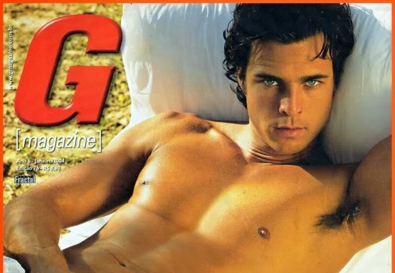 Klaus Hee, ex-Dominó, posou duas vezes para a revista G Magazine