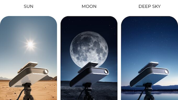 La empresa Vaonis presenta su nuevo telescopio para smartphones Hestia que te dejará tomar fotos a las estrellas como si fuera el James Webb.