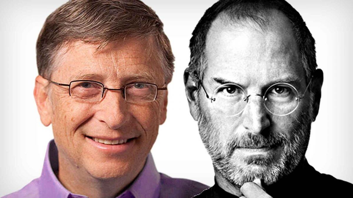 Steve Jobs y Bill Gates.