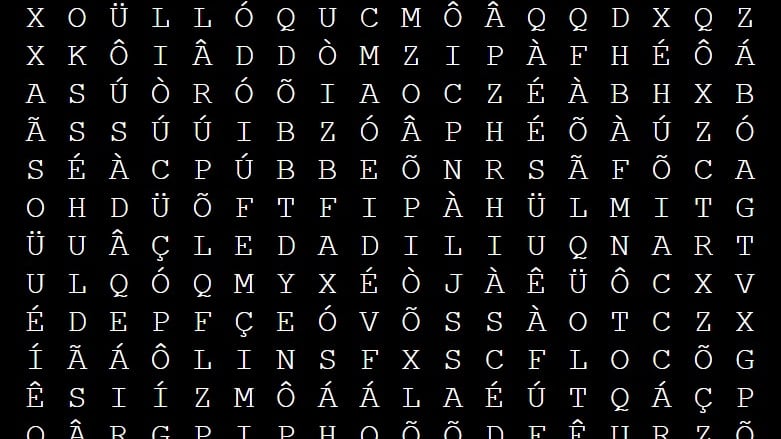 Caça-palavras tranquilidade