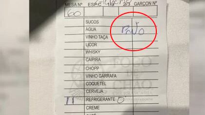 Comanda onde o cliente é descrito pelo termo "preto"