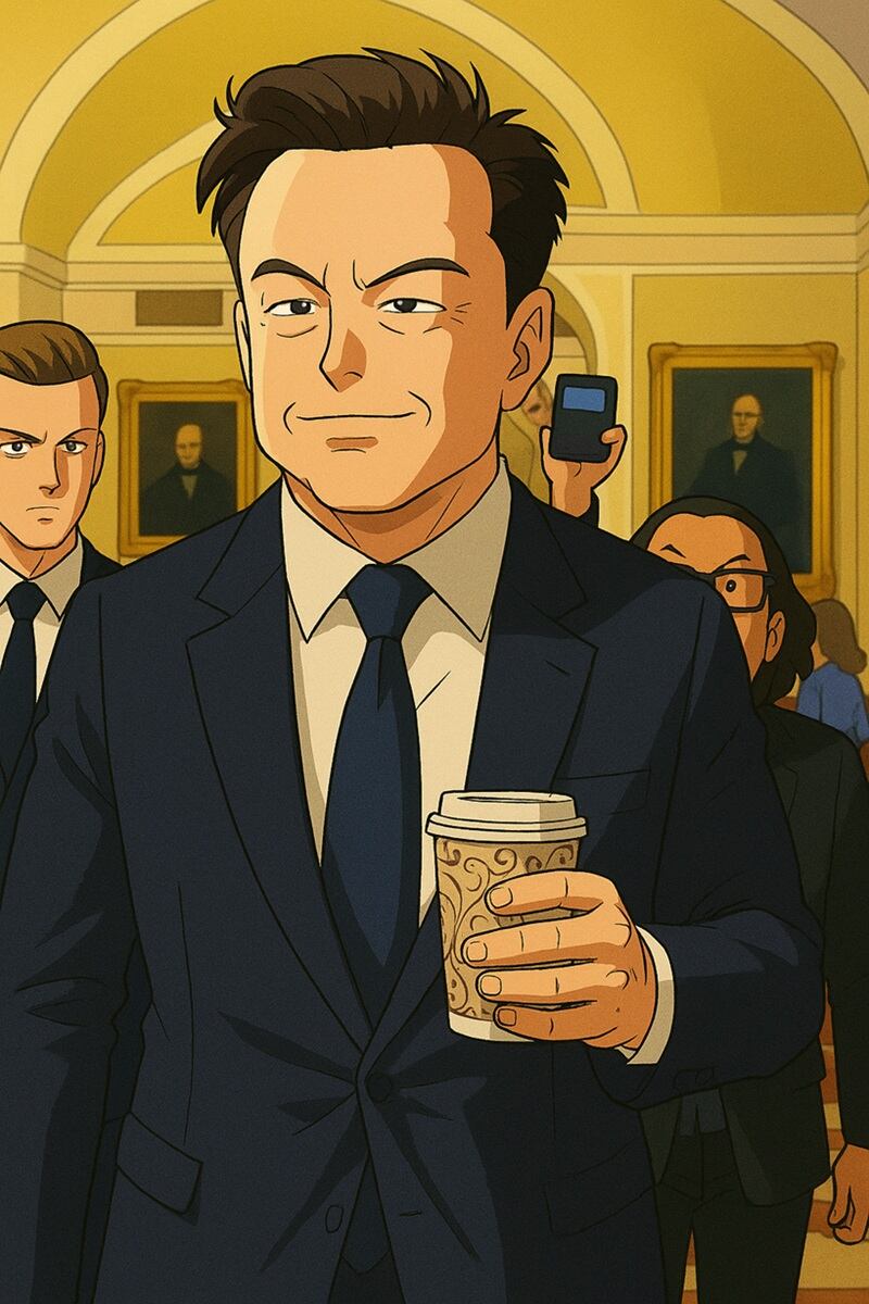 Elon Musk al estilo Dragon Ball según ChatGPT