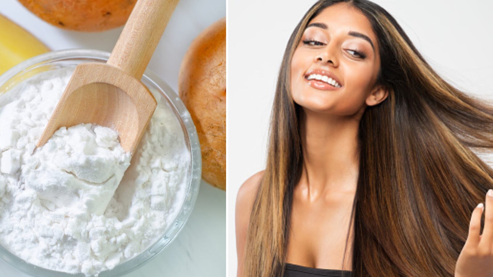 Mascarilla con maicena para el pelo