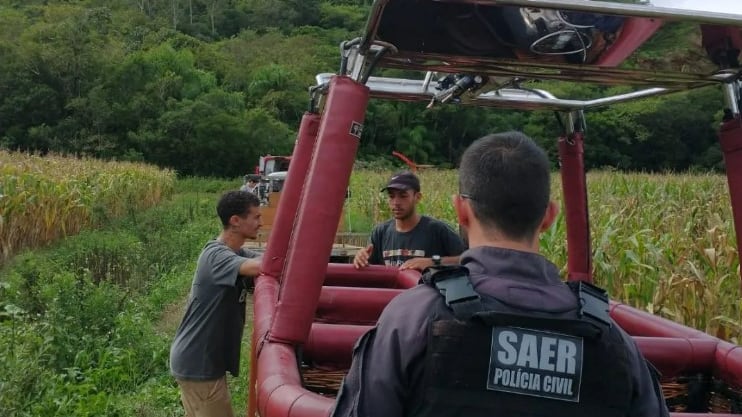 Balão caiu na região de Praia Grande/SC com 9 pessoas
