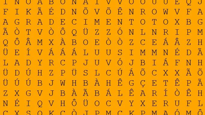 Caça-palavras merecimento