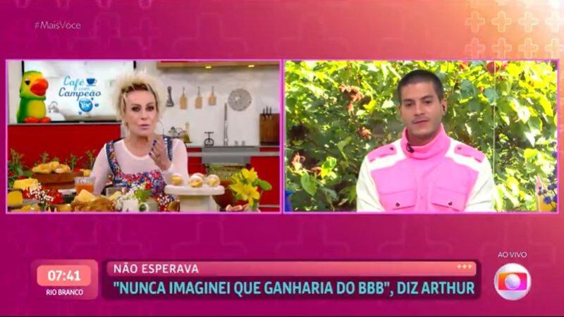 Ana Maria Braga conversou com o vencedor do 'BBB 22', Arthur Aguiar