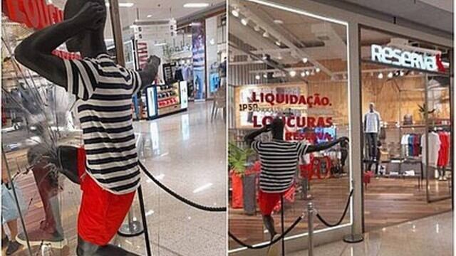 Reserva causa polêmica em shopping com manequim negro