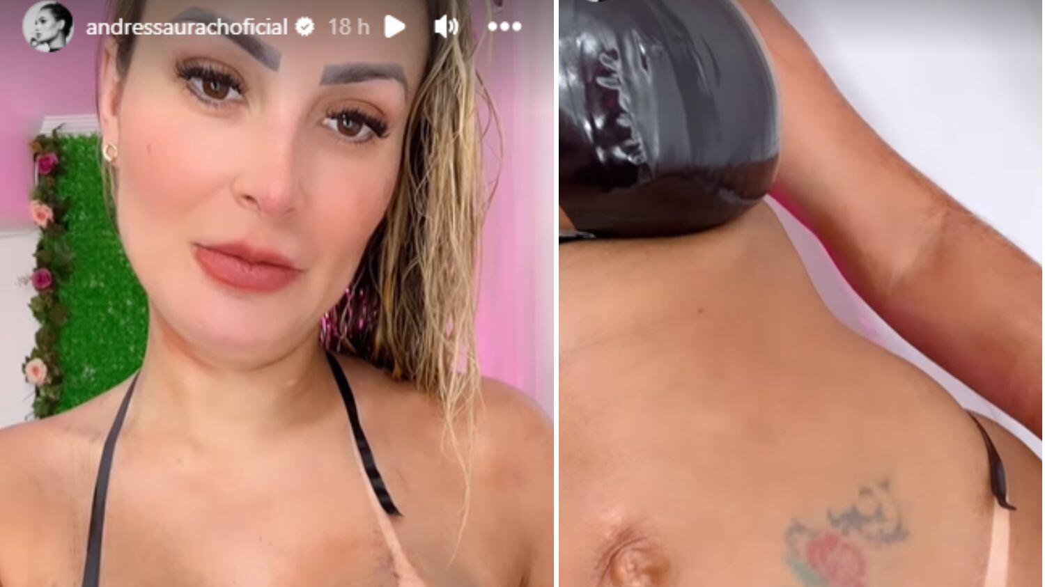 Ela tem cuidado do corpo após voltar a trabalhar em boate