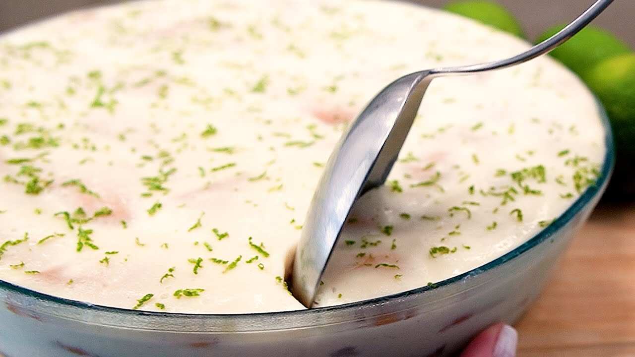 sobremesa de limão rápida e cremosa