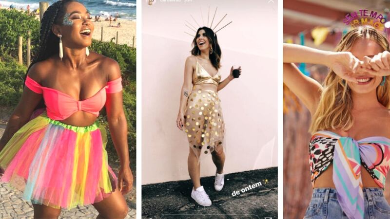 looks para o Carnaval com cropped