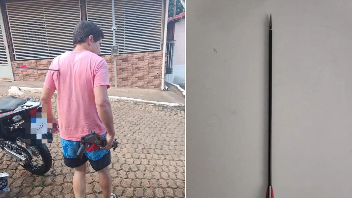 Ele foi socorrido e mantido em escolta policial