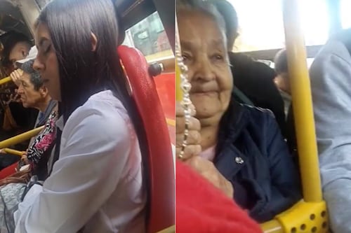 Vídeo: mulher é flagrada fingindo estar dormindo em ônibus para não ceder lugar para idosa