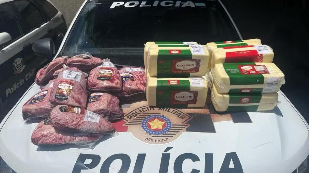 Homem furta diversas peças de picanha e queijo muçarela avaliadas em R$ 4,2 mil em mercado e é preso