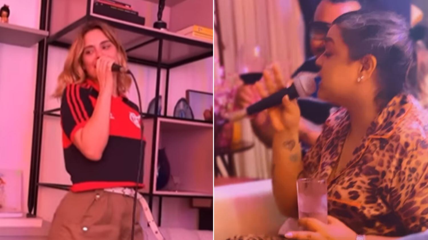 Elas estavam reunidas com amigos