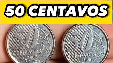 Moeda de 50 centavos rara