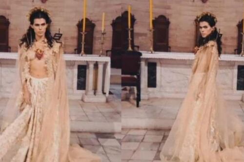 Fiéis protestam contra sessão de fotos de modelo trans no interior de Catedral