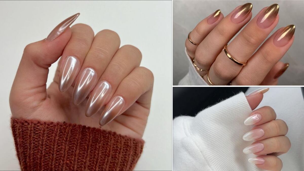 Las uñas chrombré son la última tendencia en cuanto a manicura para primavera-verano 2024