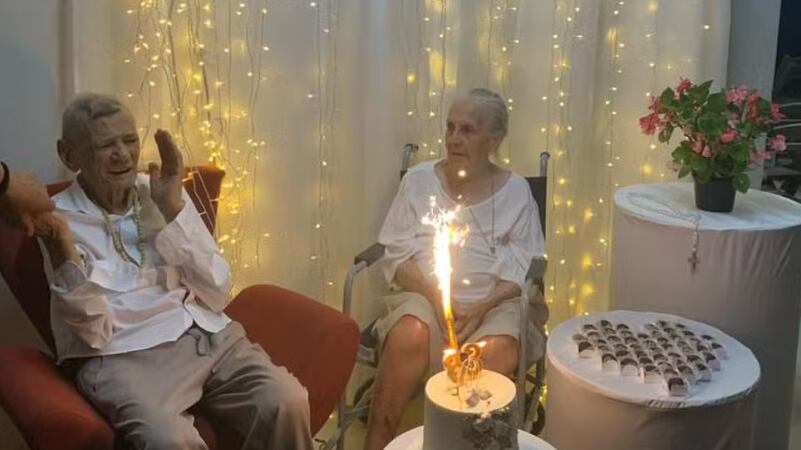 Casal comemorou 83 anos de união em 2023, em Boa Viagem, no interior do Ceará — Foto: Acervo pessoal