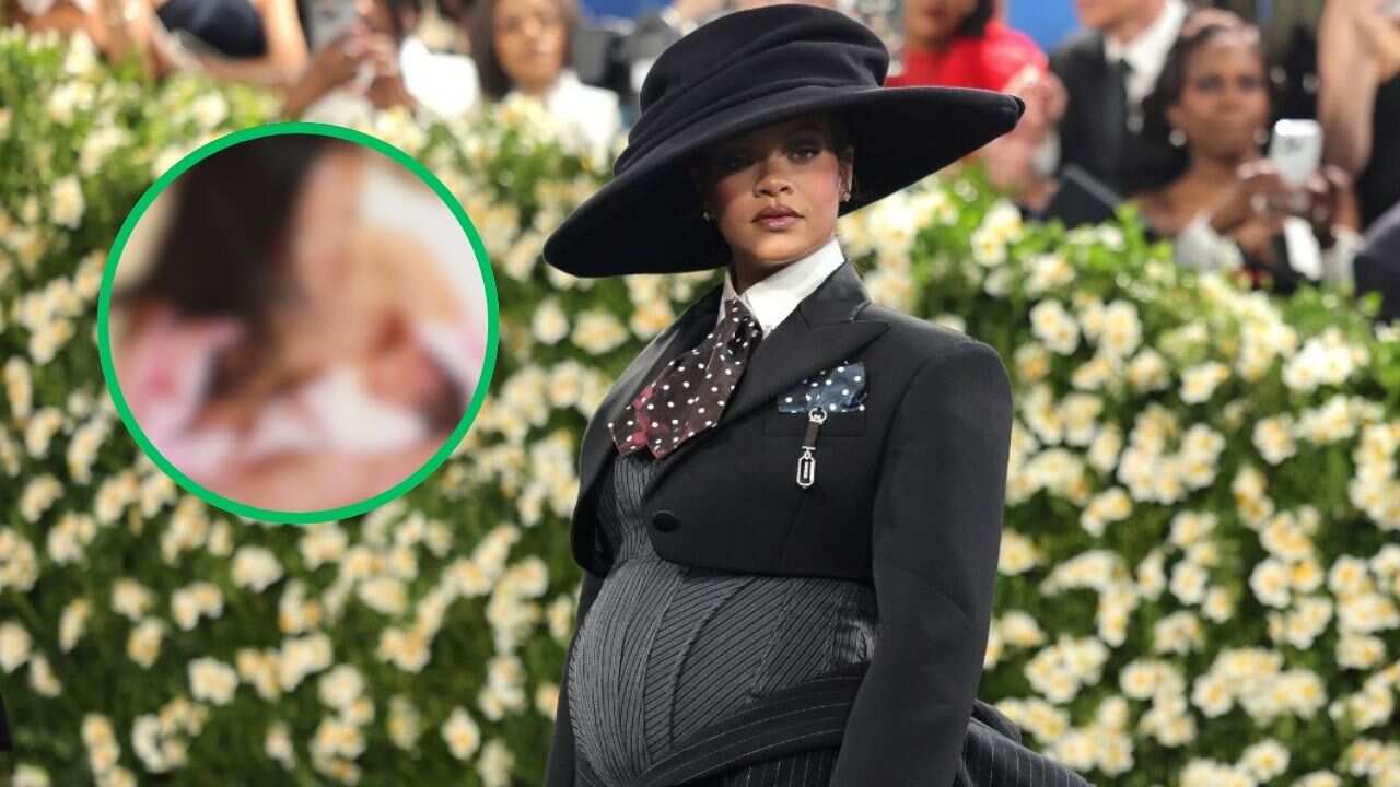 Rihanna muestra a su tercer bebé por primera vez