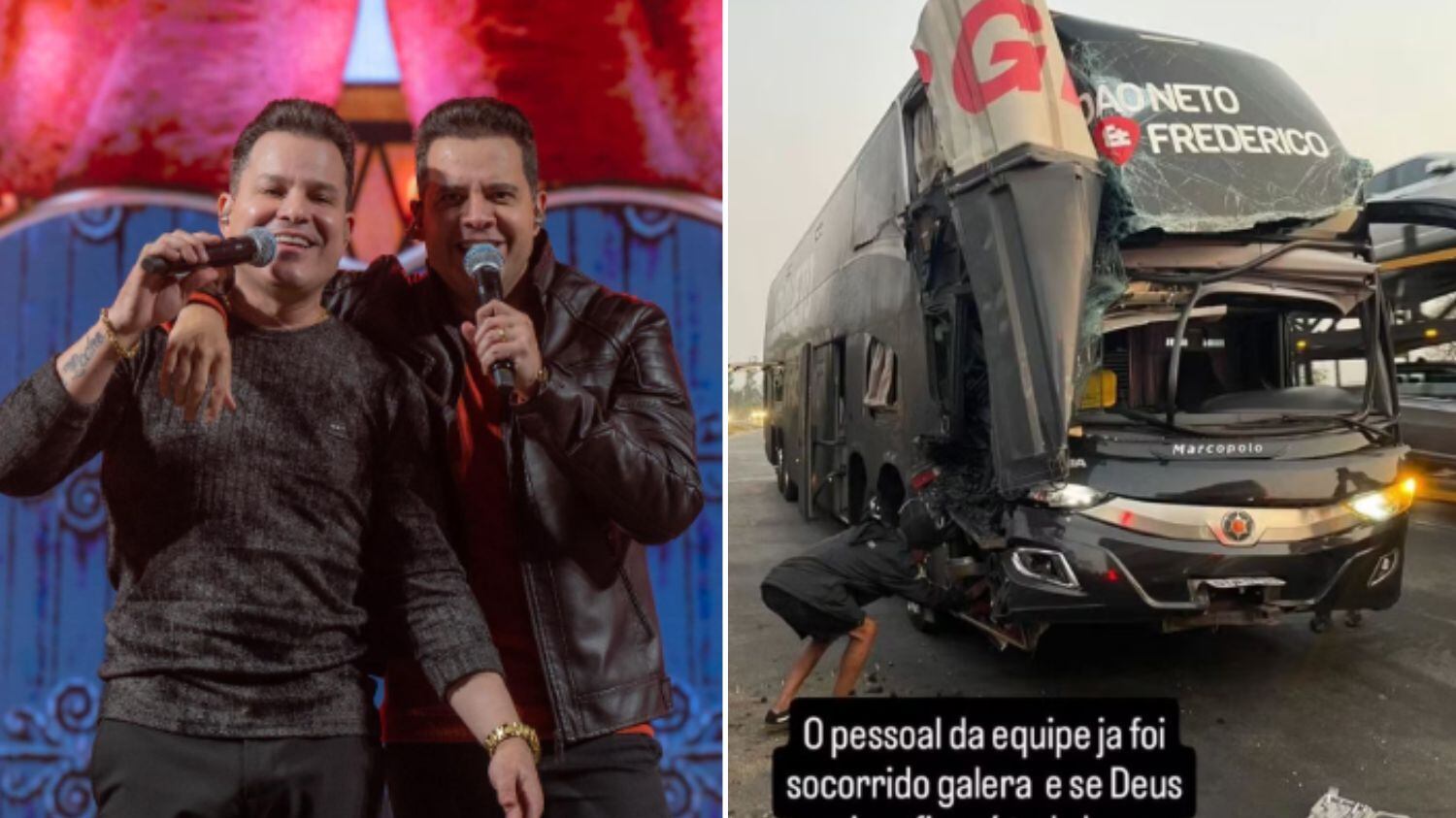 Quatro pessoas ficaram feridas e foram socorridas