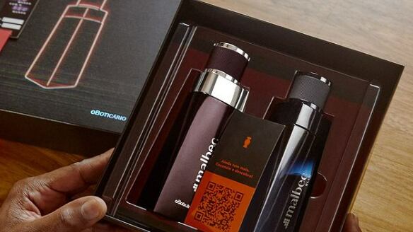 Dois perfumes da linha Malbec em caixa