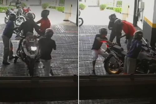 VÍDEO: Veja momento em que motociclista tem moto de luxo roubada dentro da garagem de prédio, em SP