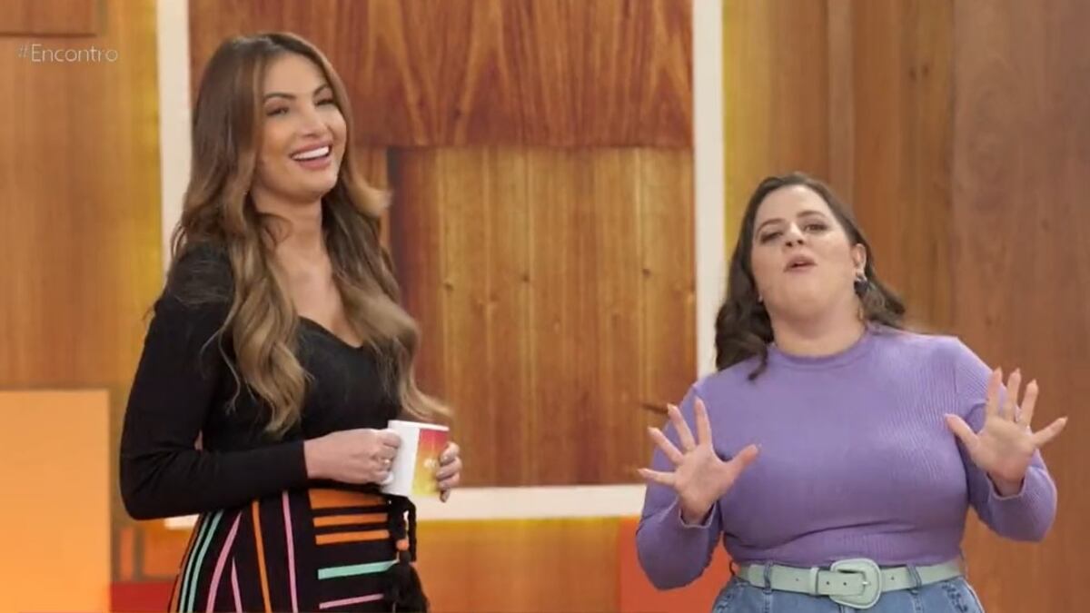 Patrícia Poeta e Tati Machado falam de Luan Santana no "Encontro"