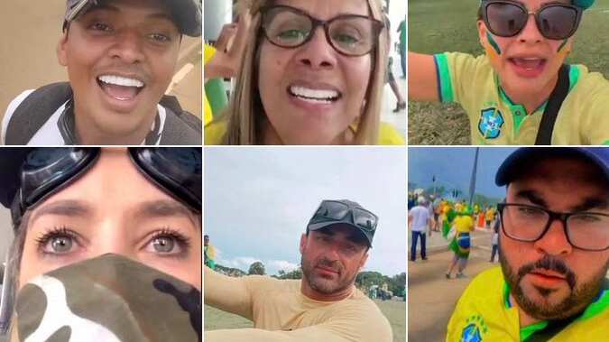 Perfil expõe rostos de participantes de atos antidemocráticos