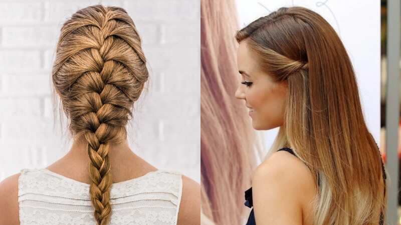 6 penteados perfeitos e práticos para cabelos lisos médios e longos; com tutorial