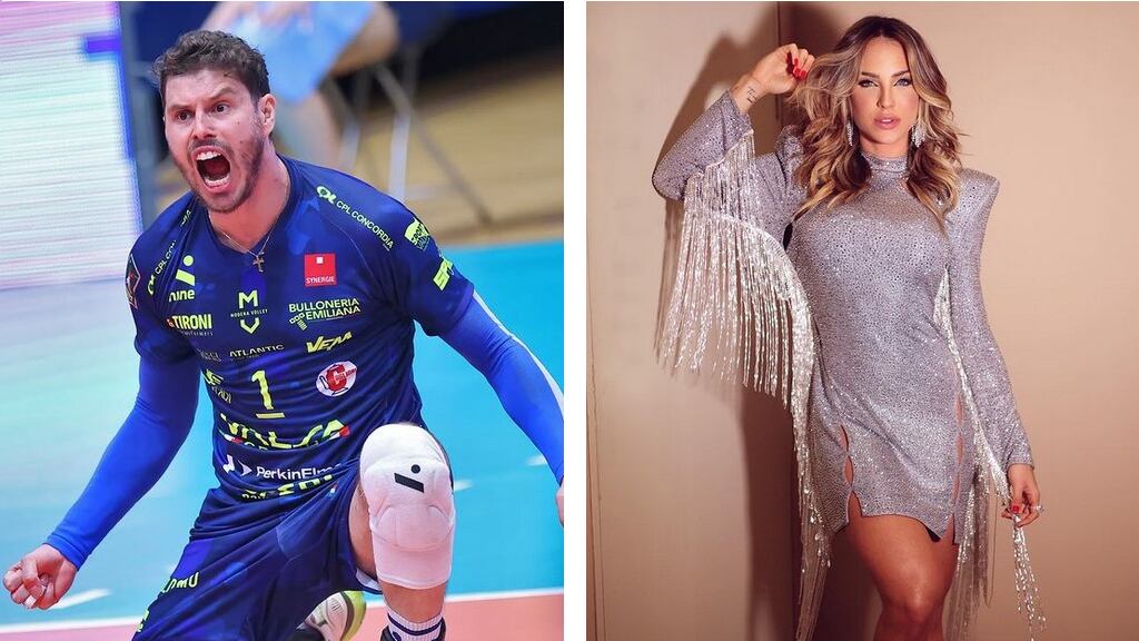 Jogador do vôlei é visto com Gabi Martins