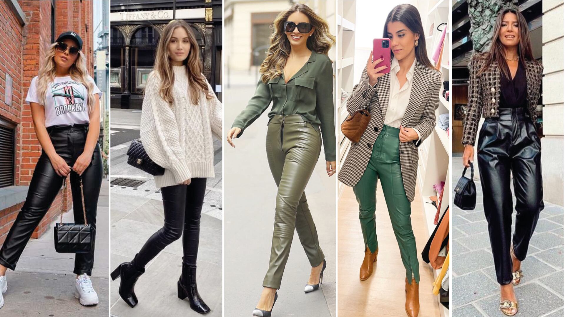 Selecionamos três formas de incluir a calça de couro no seu look, de maneira que você se sinta confortável e confiante para adotar esse estilo.