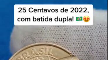 Você tem? Moeda de 25 centavos pode valer R$ 1 MIL! Se apresentar erro de confecção