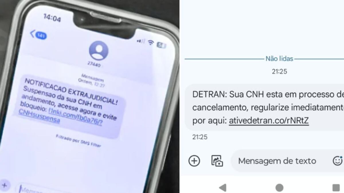 Motoristas não devem clicar nas páginas indicadas