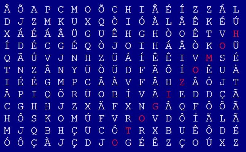 Resposta caça-palavras homozigoto