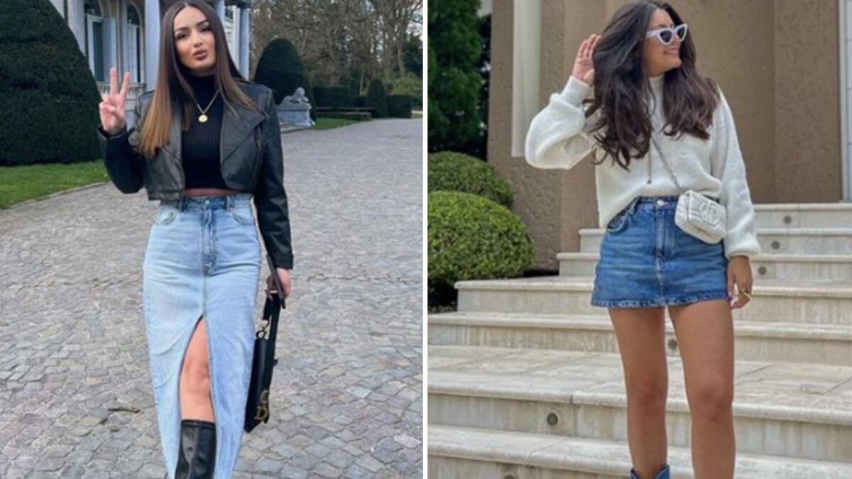 Moda faldas de mezclilla