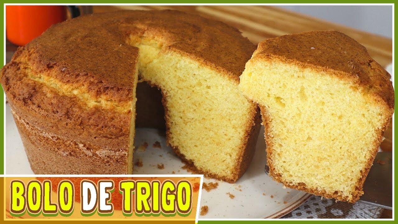 Receita de bolo de trigo simples