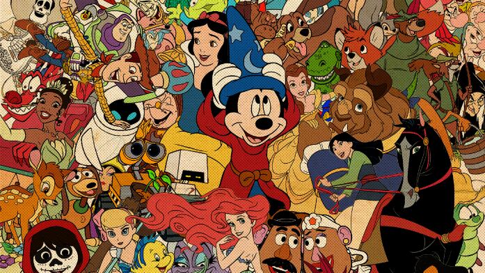 Pôster da mostra "100 Anos Disney", da Cinemateca Brasileira