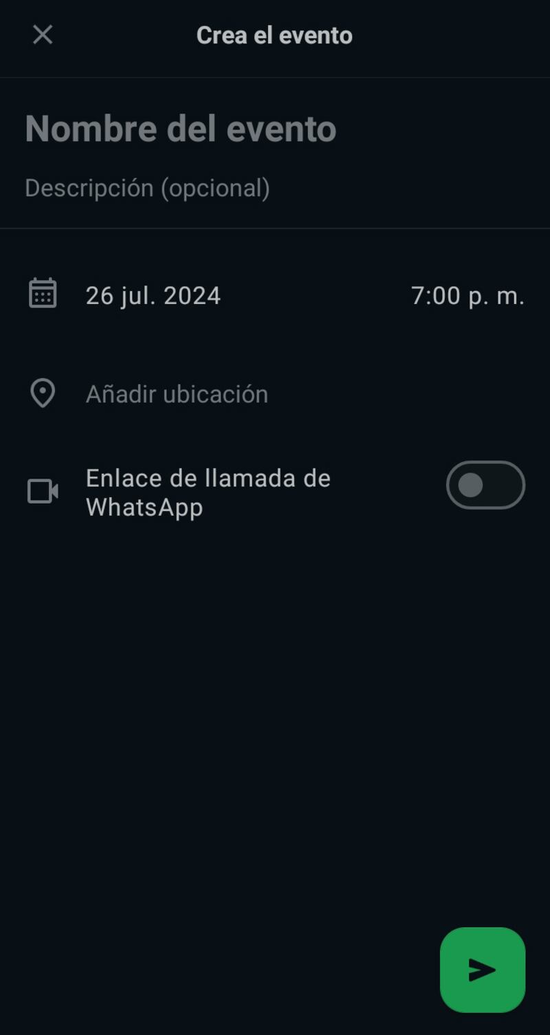El paso a paso para crear un evento en un grupo en WhatsApp