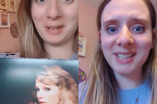 Vídeo: fã de Taylor Swift compra vinil da cantora, mas fica horrorizada com surpresa ‘amaldiçoada’