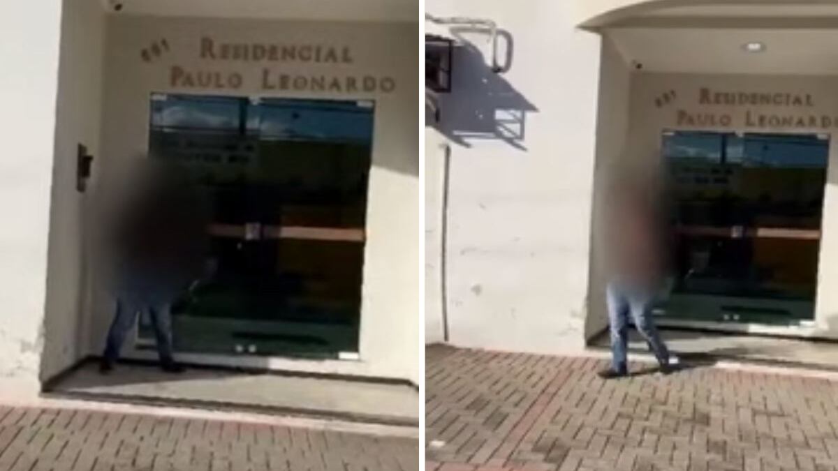Mulher defeca na porta de estabelecimento em SC