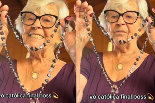 Jovem viraliza ao compartilhar rosário da avó feito por pedras da vesícula: “Não existe igual”