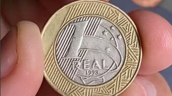 Moeda de 1 real rara pode valer até R$ 10 mil